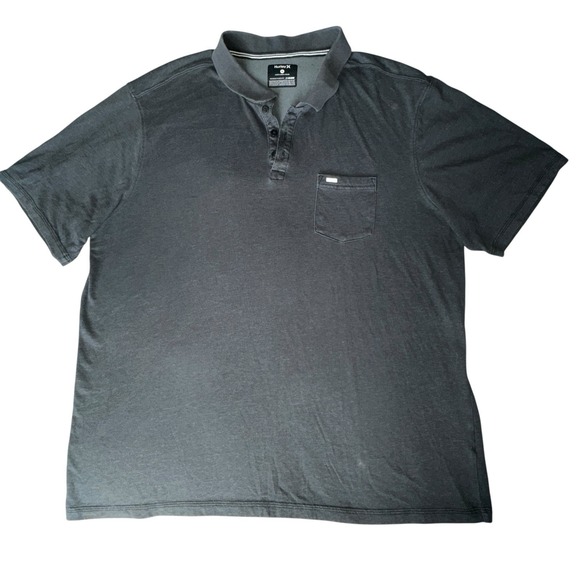 Nike Other - Hurley Nike Dri Fit Gray Short Sleeve Collared Polo Shirt men's‎ size XL